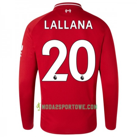 Koszulka Liverpool Lallana 20 Domowe Stroje Piłkarskie 2018/19 Długi Rękaw